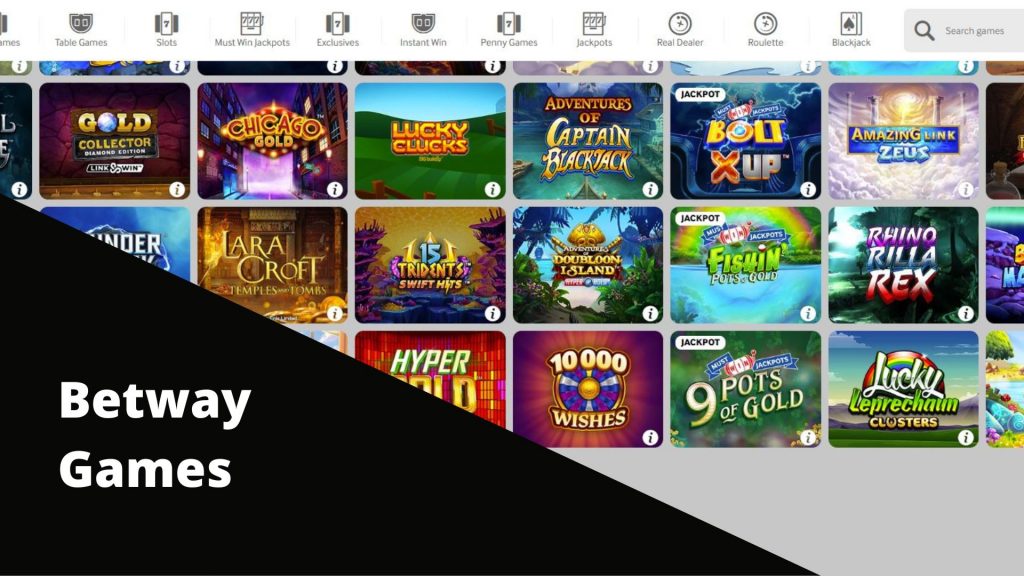 Types of entertainment at Betway App Casino