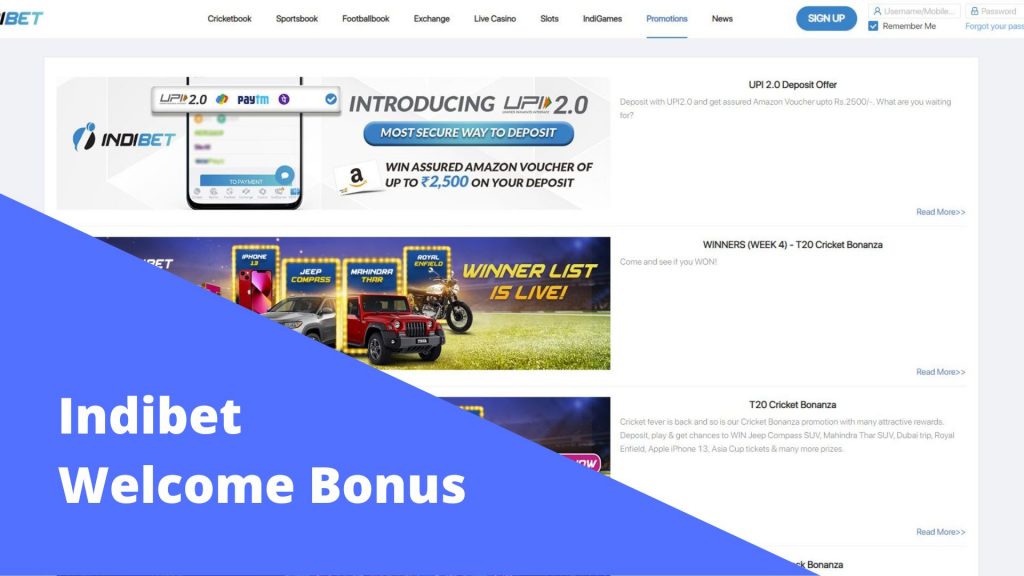 Indibet Welcome Bonus