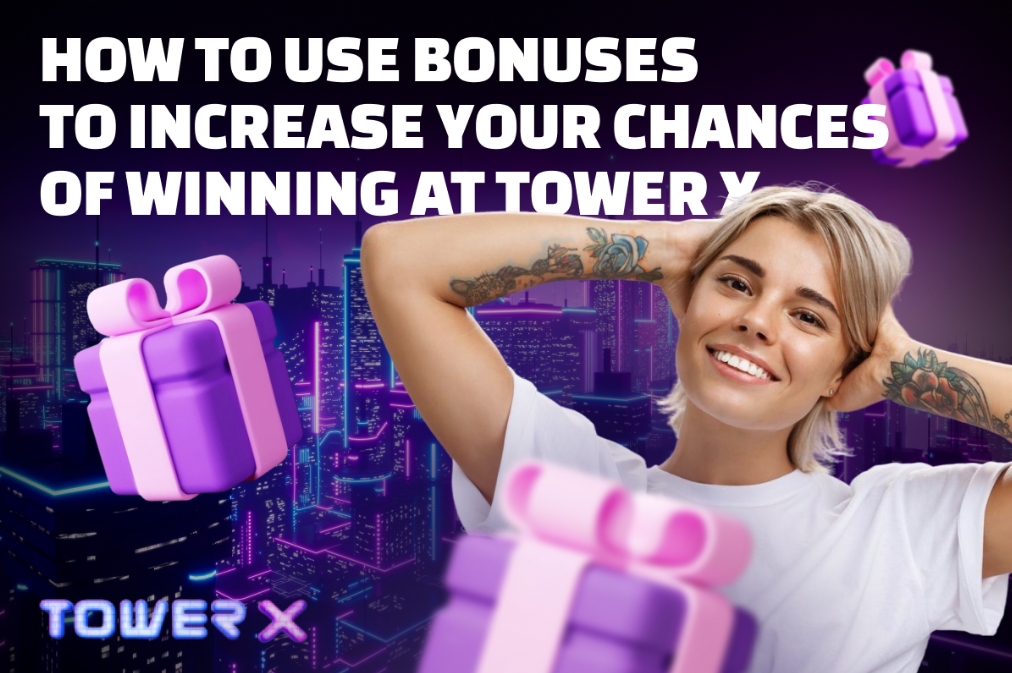 Visual guide on maximizing bonuses to enhance winning chances in Tower X, with clear steps and engaging graphics.